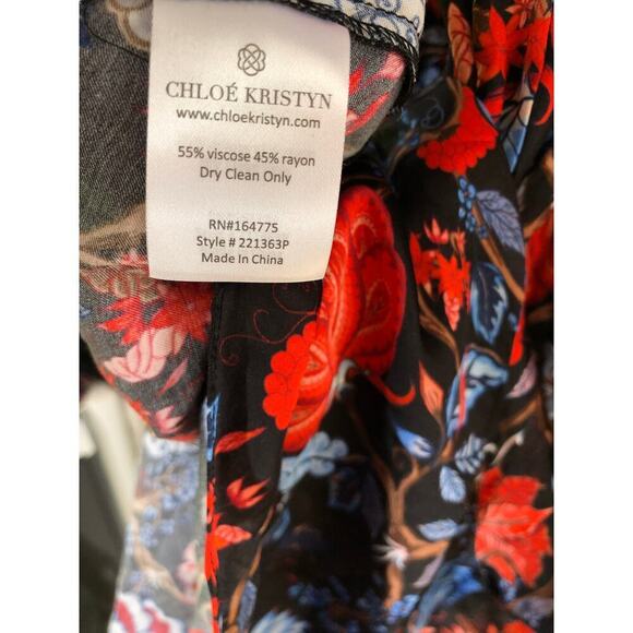 Chloe Kristyn Fallon Dress Floral Wrap NWT 1X - Picture 6 of 7